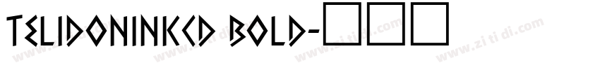 TelidonInkCd Bold字体转换